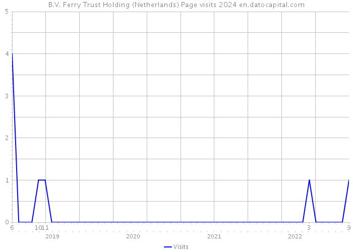 B.V. Ferry Trust Holding (Netherlands) Page visits 2024 