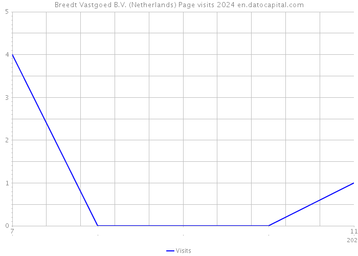 Breedt Vastgoed B.V. (Netherlands) Page visits 2024 