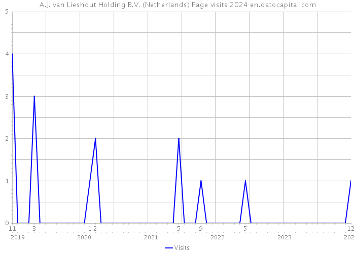 A.J. van Lieshout Holding B.V. (Netherlands) Page visits 2024 