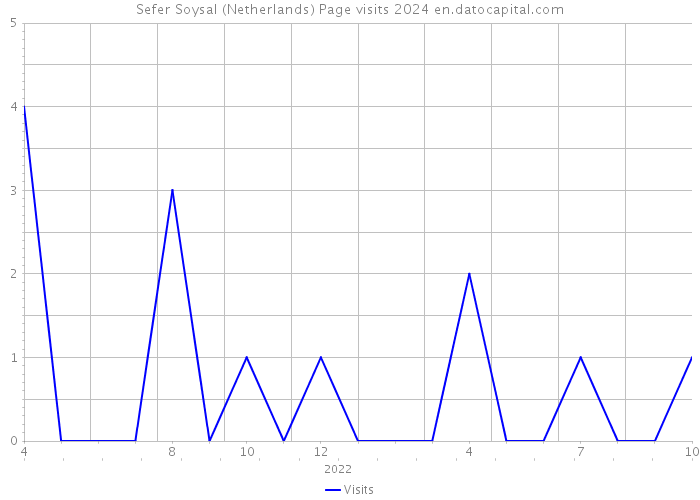 Sefer Soysal (Netherlands) Page visits 2024 