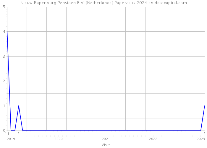 Nieuw Rapenburg Pensioen B.V. (Netherlands) Page visits 2024 