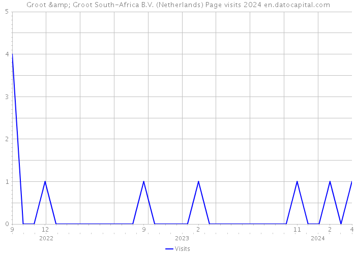 Groot & Groot South-Africa B.V. (Netherlands) Page visits 2024 