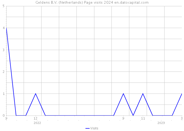 Geldens B.V. (Netherlands) Page visits 2024 