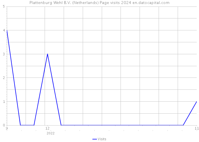Plattenburg Wehl B.V. (Netherlands) Page visits 2024 