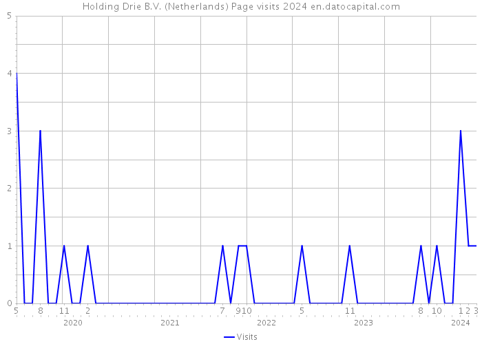 Holding Drie B.V. (Netherlands) Page visits 2024 