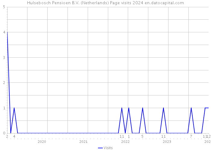 Hulsebosch Pensioen B.V. (Netherlands) Page visits 2024 