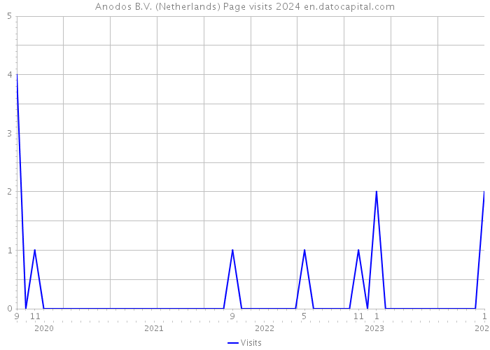 Anodos B.V. (Netherlands) Page visits 2024 