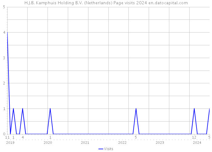 H.J.B. Kamphuis Holding B.V. (Netherlands) Page visits 2024 