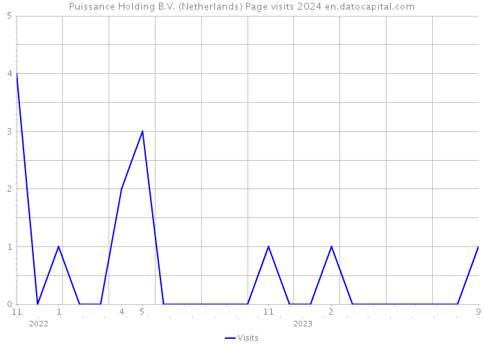 Puissance Holding B.V. (Netherlands) Page visits 2024 