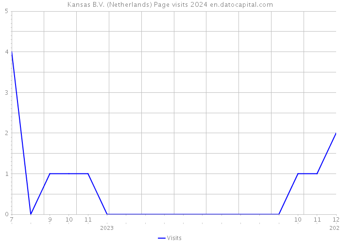 Kansas B.V. (Netherlands) Page visits 2024 