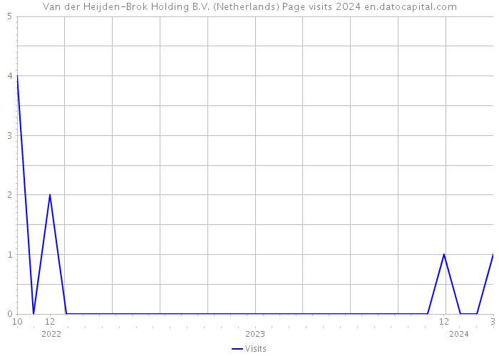 Van der Heijden-Brok Holding B.V. (Netherlands) Page visits 2024 