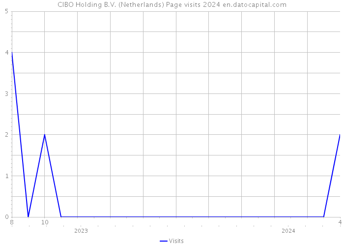 CIBO Holding B.V. (Netherlands) Page visits 2024 