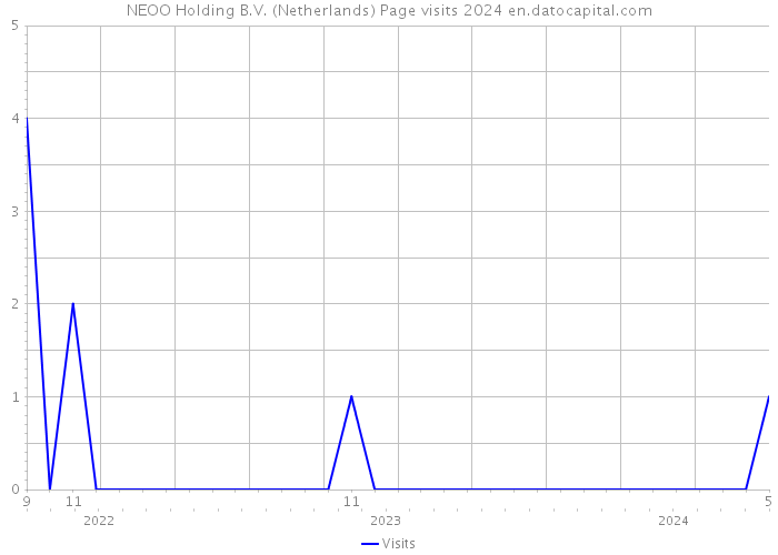 NEOO Holding B.V. (Netherlands) Page visits 2024 