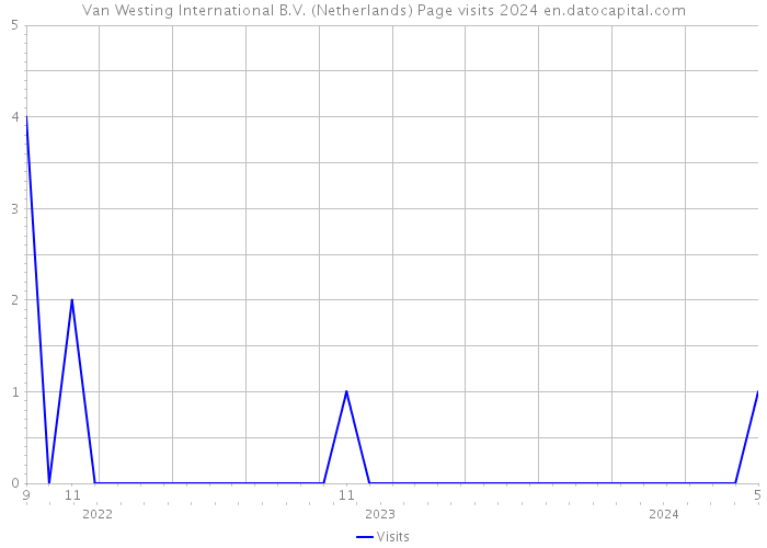 Van Westing International B.V. (Netherlands) Page visits 2024 