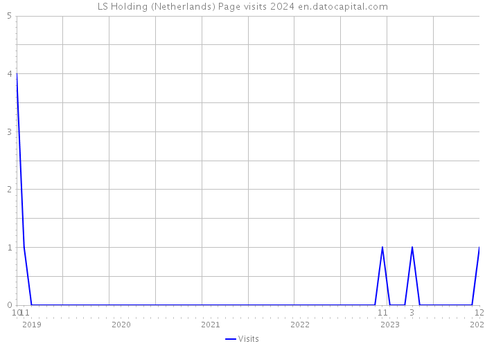 LS Holding (Netherlands) Page visits 2024 