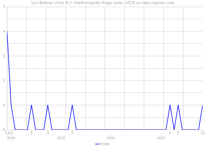 Vos Beheer Vries B.V. (Netherlands) Page visits 2024 