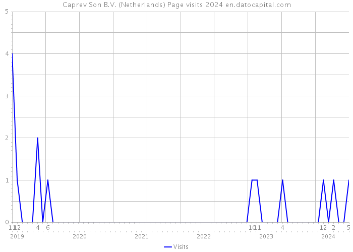 Caprev Son B.V. (Netherlands) Page visits 2024 