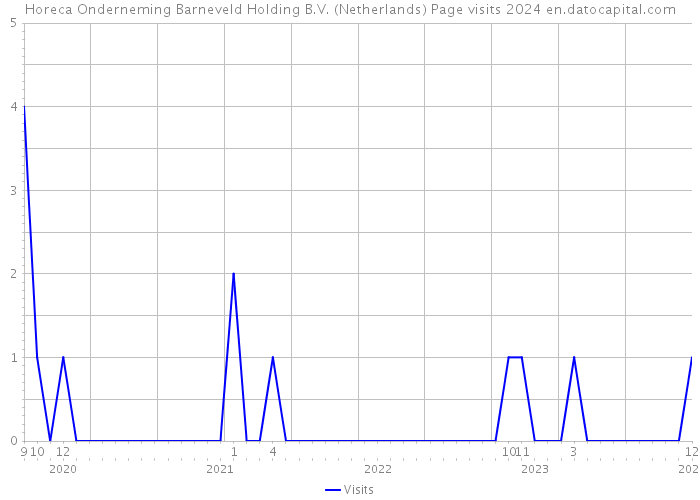 Horeca Onderneming Barneveld Holding B.V. (Netherlands) Page visits 2024 
