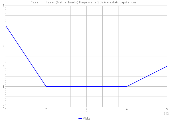 Yasemin Tasar (Netherlands) Page visits 2024 