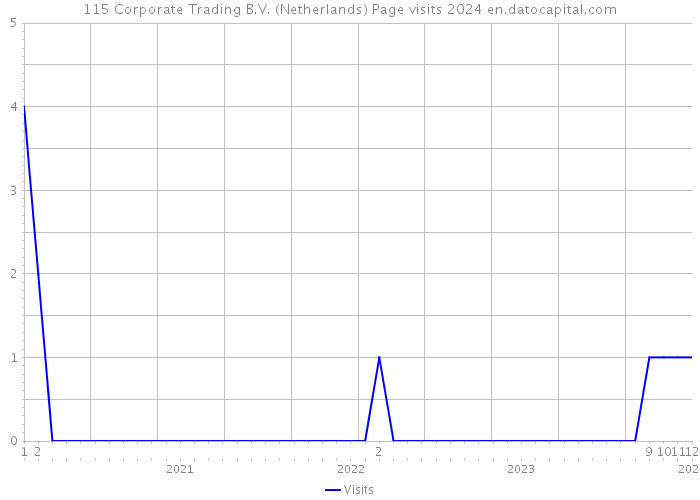 115 Corporate Trading B.V. (Netherlands) Page visits 2024 