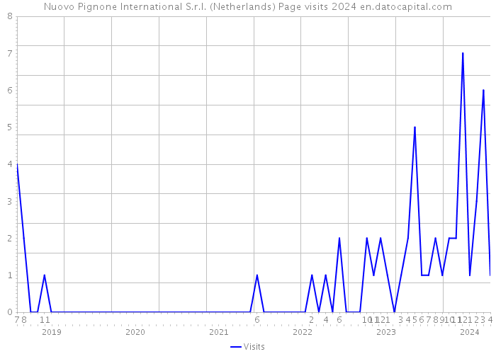 Nuovo Pignone International S.r.l. (Netherlands) Page visits 2024 