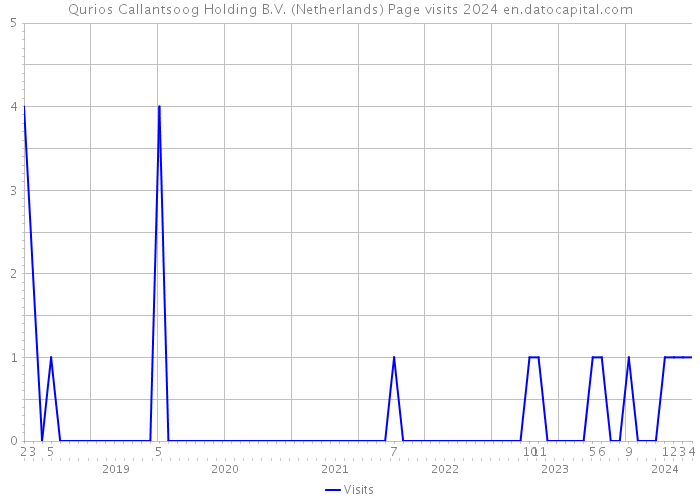 Qurios Callantsoog Holding B.V. (Netherlands) Page visits 2024 