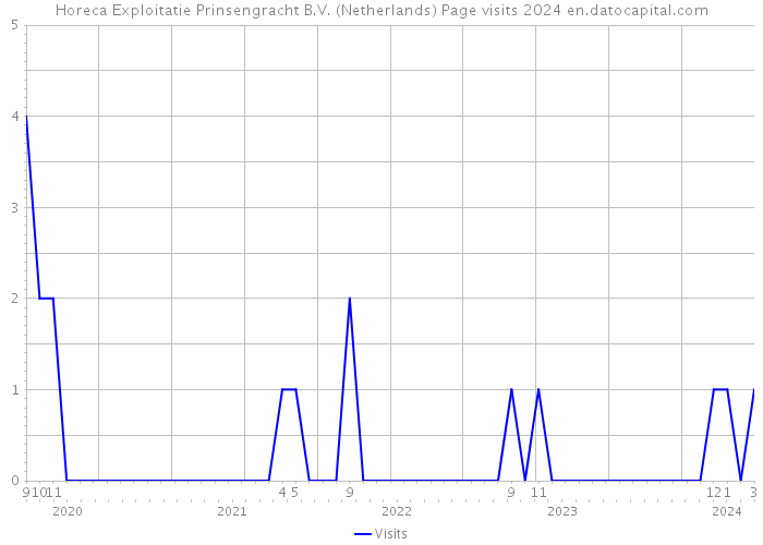 Horeca Exploitatie Prinsengracht B.V. (Netherlands) Page visits 2024 