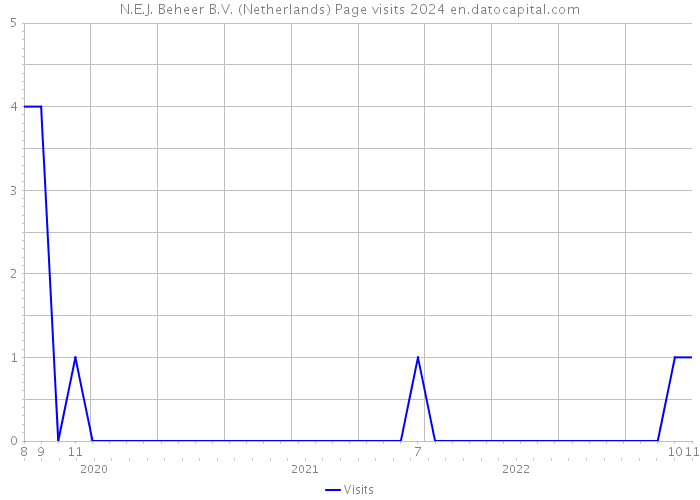 N.E.J. Beheer B.V. (Netherlands) Page visits 2024 