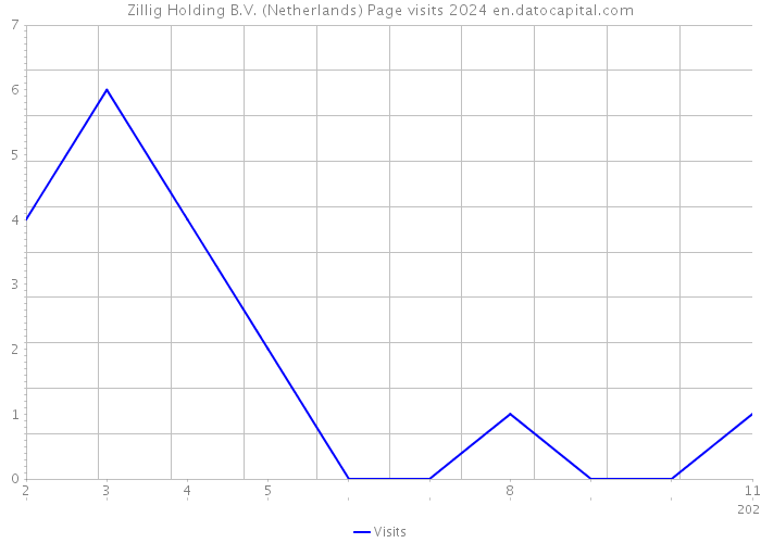 Zillig Holding B.V. (Netherlands) Page visits 2024 