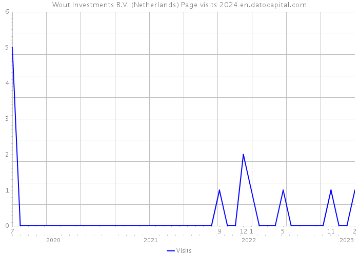 Wout Investments B.V. (Netherlands) Page visits 2024 