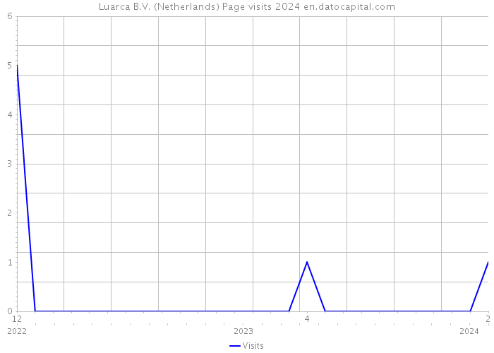 Luarca B.V. (Netherlands) Page visits 2024 