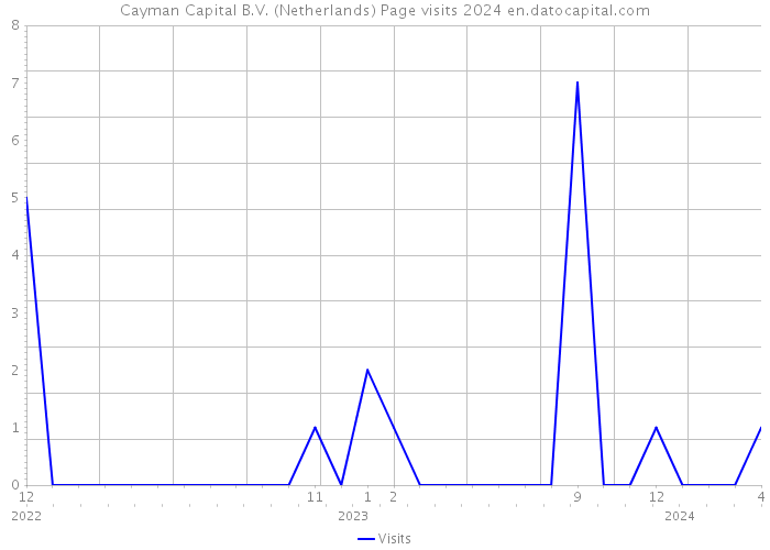 Cayman Capital B.V. (Netherlands) Page visits 2024 
