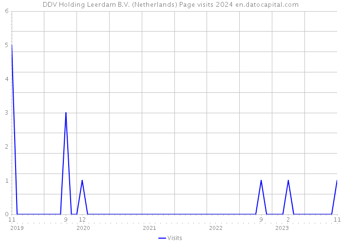 DDV Holding Leerdam B.V. (Netherlands) Page visits 2024 