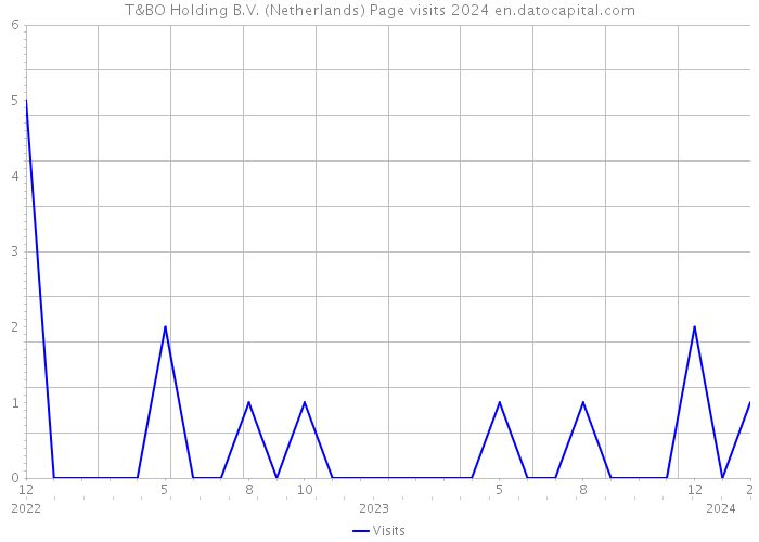 T&BO Holding B.V. (Netherlands) Page visits 2024 