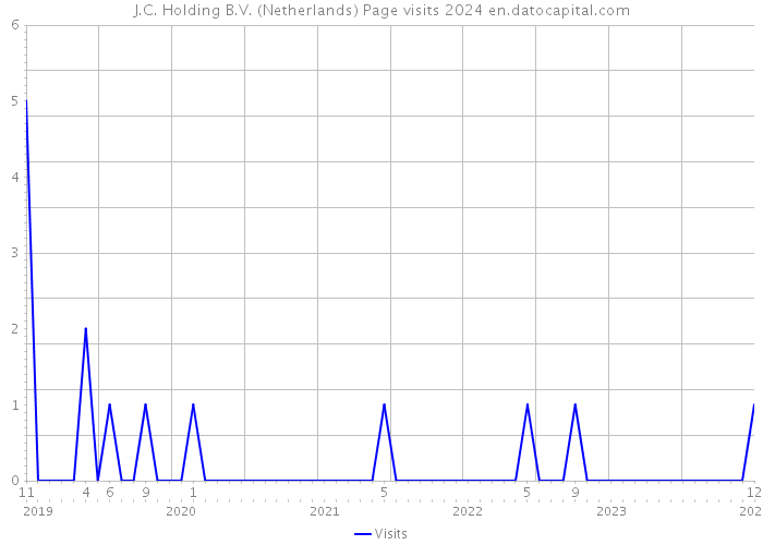J.C. Holding B.V. (Netherlands) Page visits 2024 