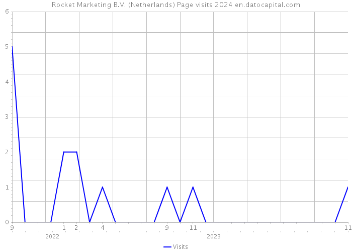 Rocket Marketing B.V. (Netherlands) Page visits 2024 