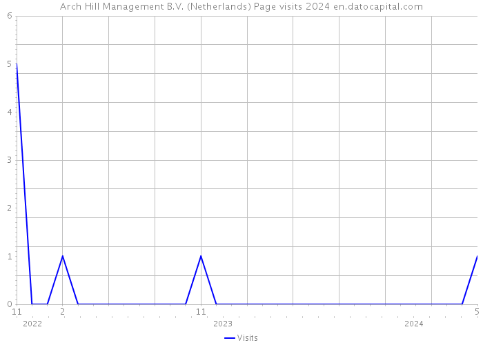 Arch Hill Management B.V. (Netherlands) Page visits 2024 