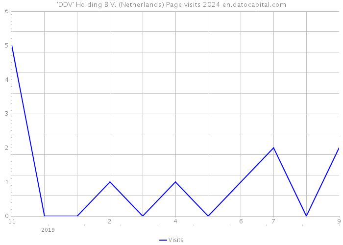 'DDV' Holding B.V. (Netherlands) Page visits 2024 