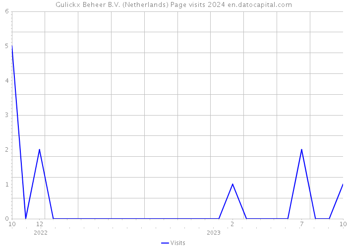 Gulickx Beheer B.V. (Netherlands) Page visits 2024 