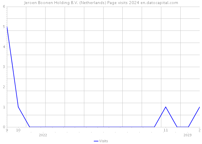 Jeroen Boonen Holding B.V. (Netherlands) Page visits 2024 