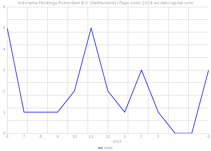 Indorama Holdings Rotterdam B.V. (Netherlands) Page visits 2024 