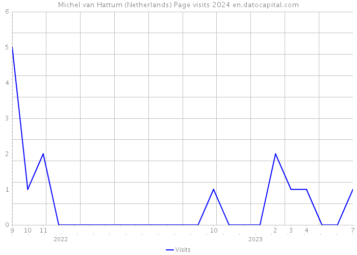 Michel van Hattum (Netherlands) Page visits 2024 