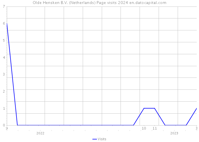Olde Hensken B.V. (Netherlands) Page visits 2024 
