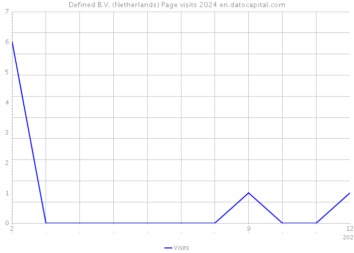 Defined B.V. (Netherlands) Page visits 2024 