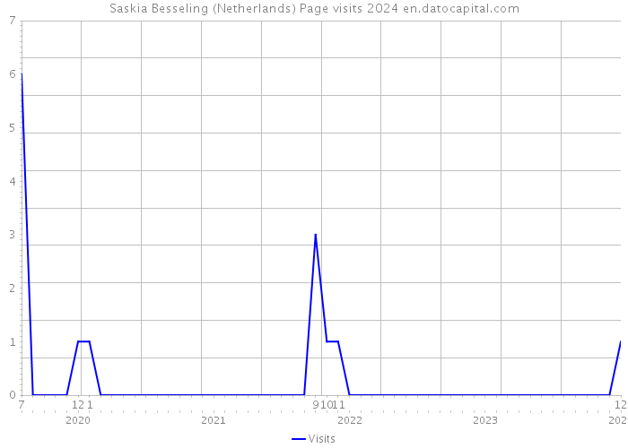 Saskia Besseling (Netherlands) Page visits 2024 