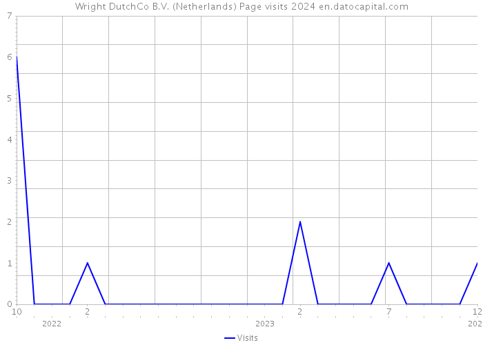 Wright DutchCo B.V. (Netherlands) Page visits 2024 