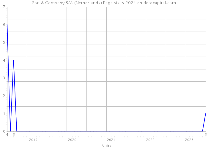 Son & Company B.V. (Netherlands) Page visits 2024 