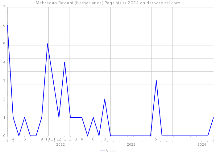 Mehregan Raviani (Netherlands) Page visits 2024 