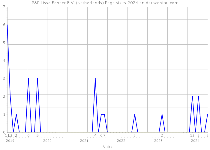P&P Lisse Beheer B.V. (Netherlands) Page visits 2024 