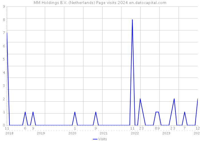 MM Holdings B.V. (Netherlands) Page visits 2024 